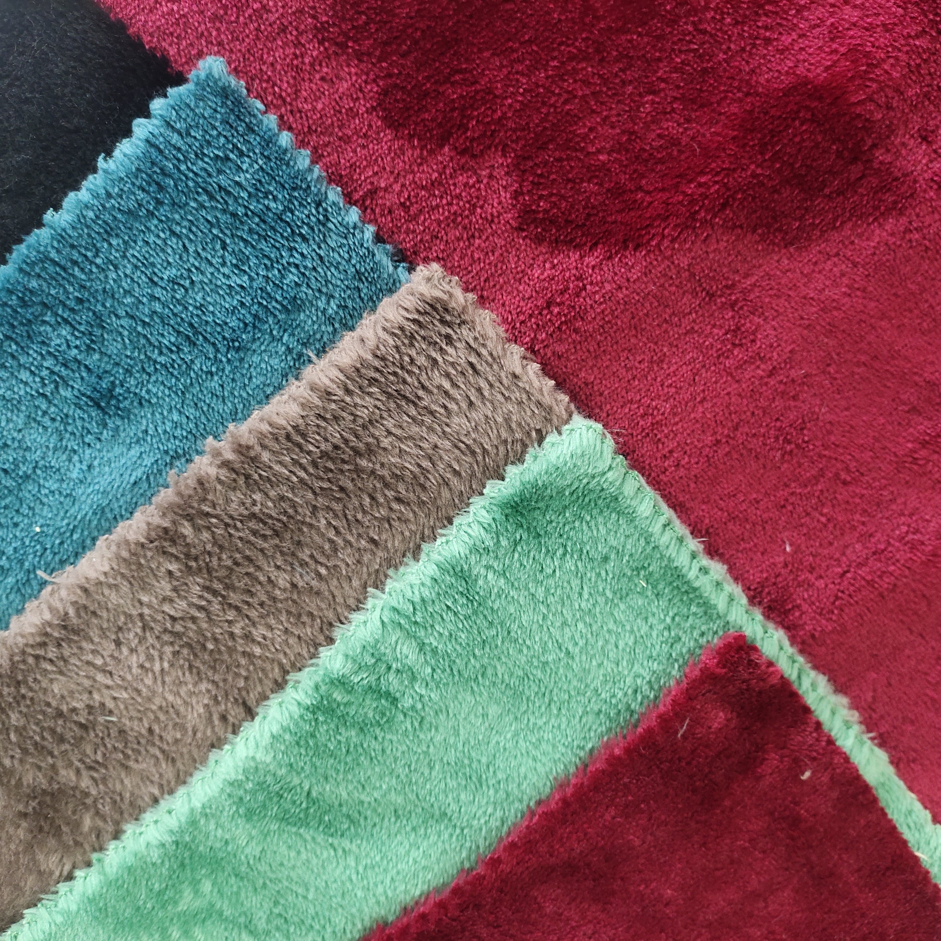 Cheap Dyed 100 Polyester Double-sided Flannel Fabric Sand Release Fabric Factory direct sales of fabrics hot sale