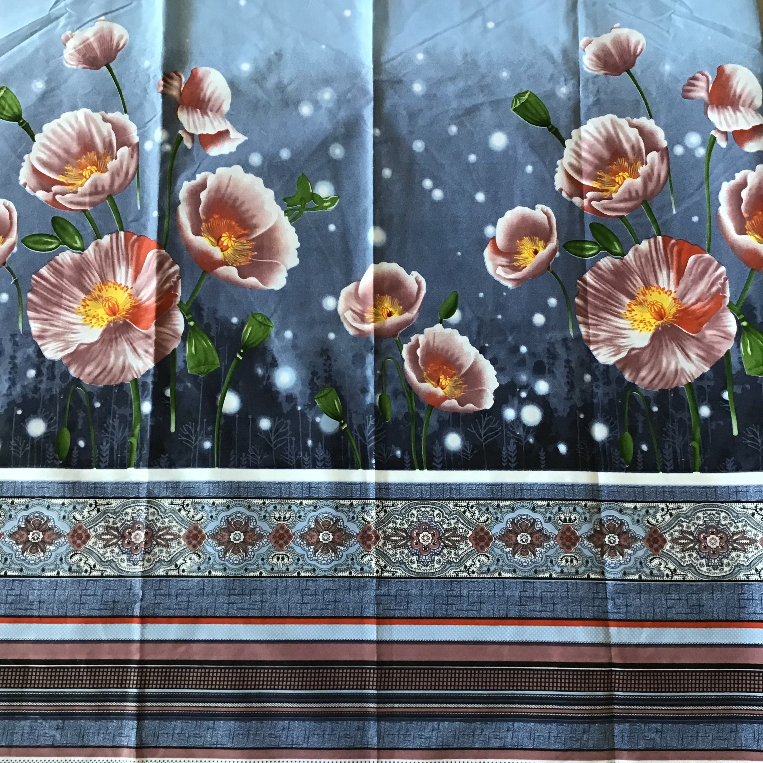 pigment Polyester printed fabric Bed cover, pillowcase, bed sheet, sofa cover, mattress