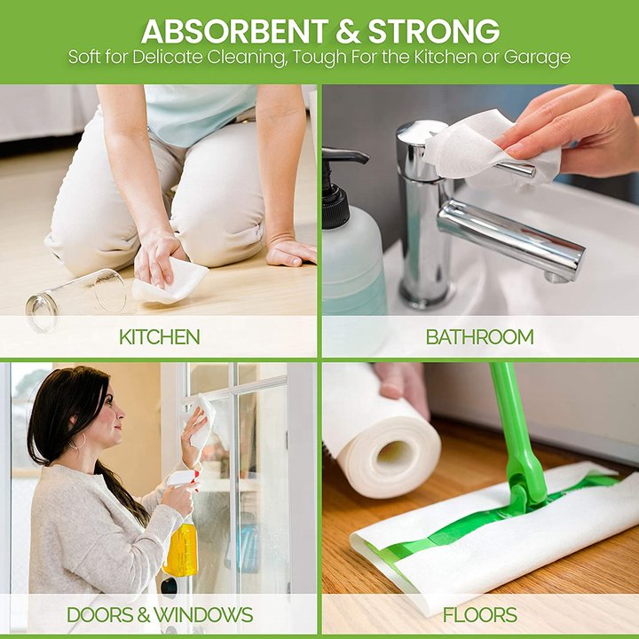 100% Tree-Free Bamboo Fibre Eco Friendly Bamboo Reusable Kitchen Towel