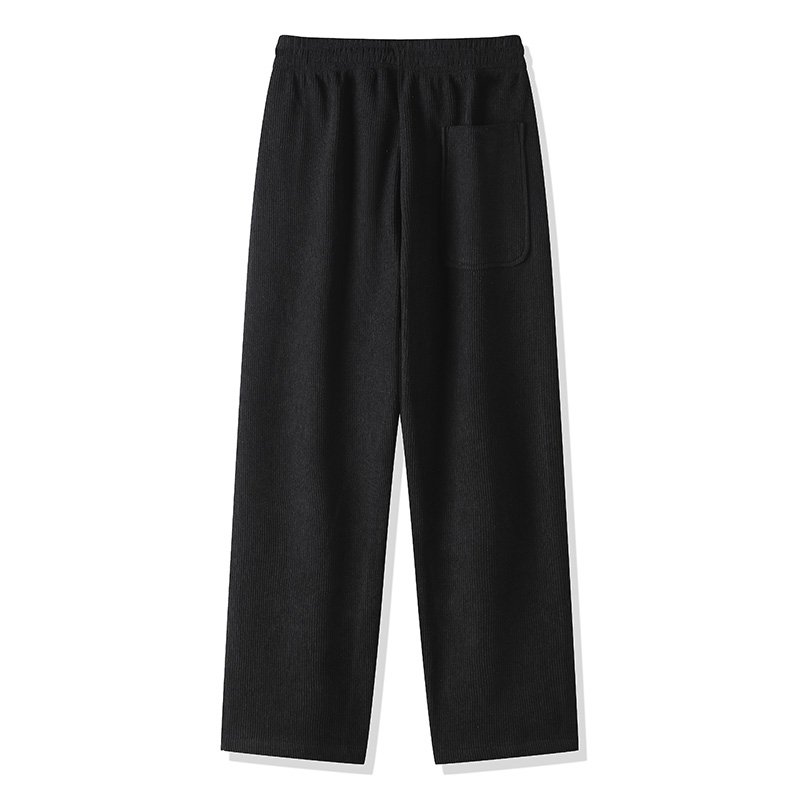 Men's Casual Thick Plush Pants Large Size Fitness/Korean/Outdoor/Business Style Trackpants Drawstring Closure Light Printed