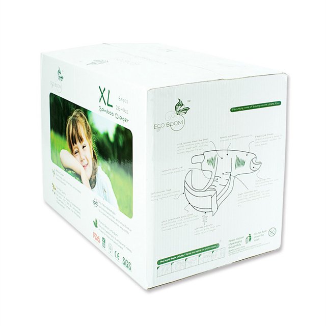 ECO BOOM baby nappy batch order sustainable chlorine free degradable pure white bamboo soft