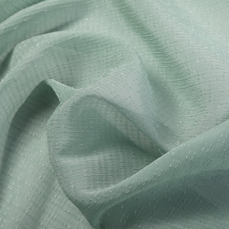 HIgh fashion woven 100% polyester polyester jacquard chiffon fabrics for bridal wedding dress gown fabrics