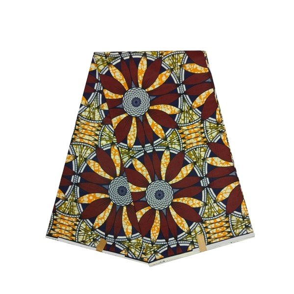 Custom design 100% Polyester Ankara Double Printed Wax Fabric