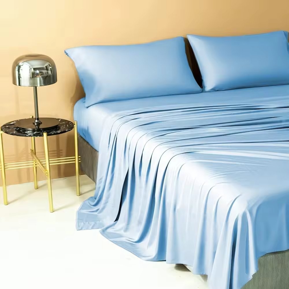 Luxury Cooling 4 Pieces Soft hypoallergenic Cooling bedding bamboo sheets organic bamboo bedding set