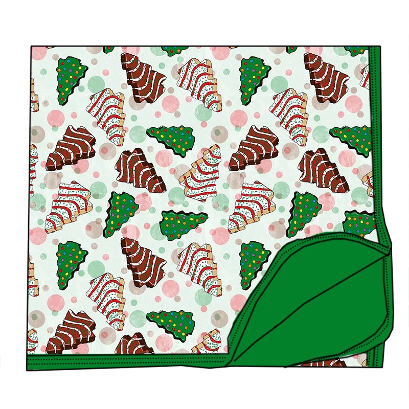 Custom Printed Baby Bamboo Woven Blanket Hot New Holiday Theme Cartoon Animal and Plant Pattern Knitted Technique for Children