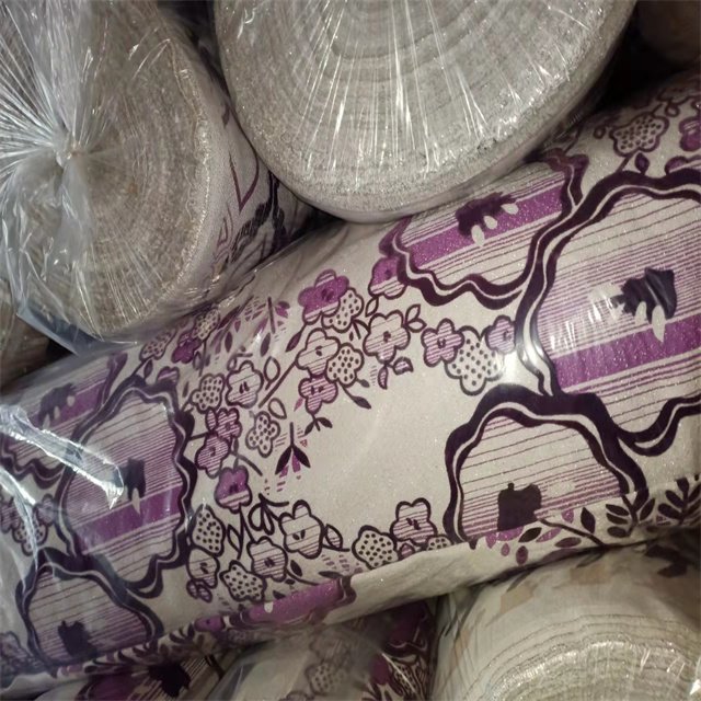 Wholesale in cheaper stock linen flock for sofa home textiles upholstery fabric