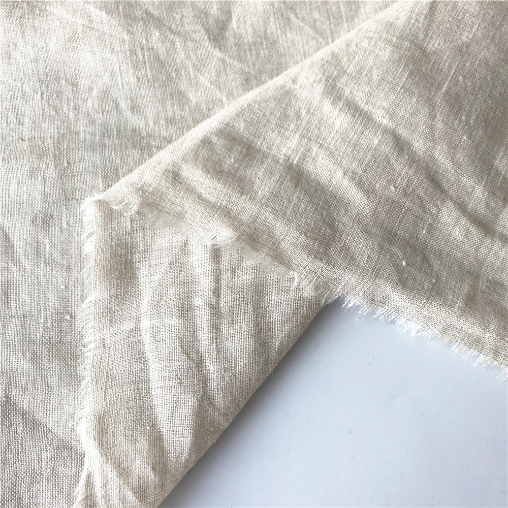 Wide width stone washed 280cm pure linen curtains 100% linen fabric for bedding