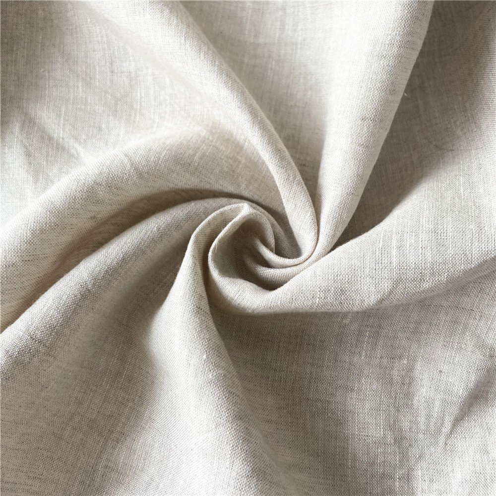 Wide width stone washed 280cm pure linen curtains 100% linen fabric for bedding