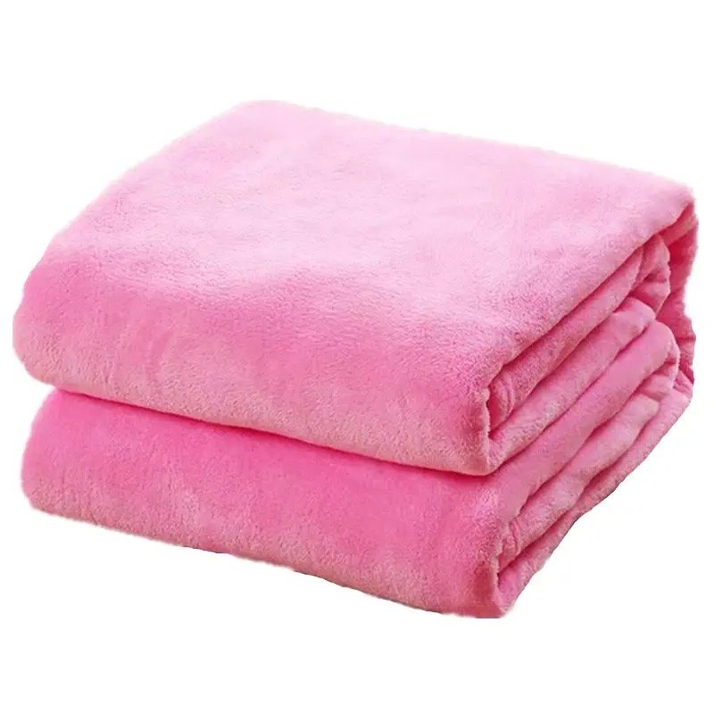 Hot sale Double Side Flannel Fleece soft fabric for blanket microfiber fabric for blankets
