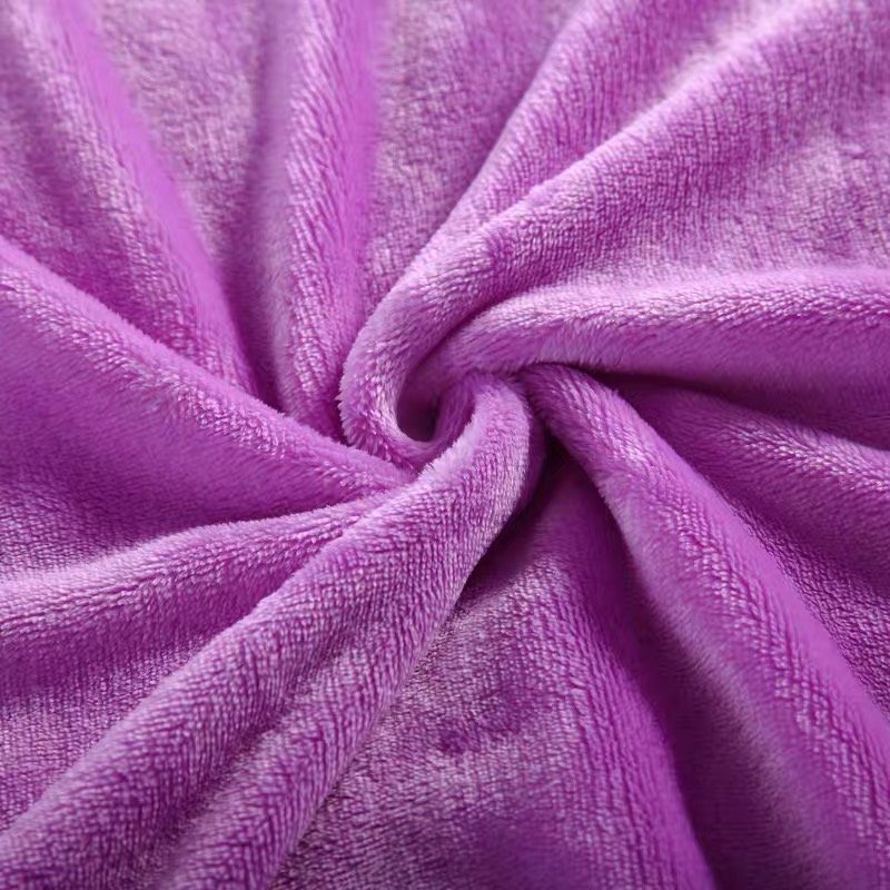 Hot sale Double Side Flannel Fleece soft fabric for blanket microfiber fabric for blankets