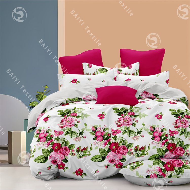 Factory ODM&OEM bedding sets polyester soft as cotton customize ensemble draps de lit salable luxury designs bed sheet set