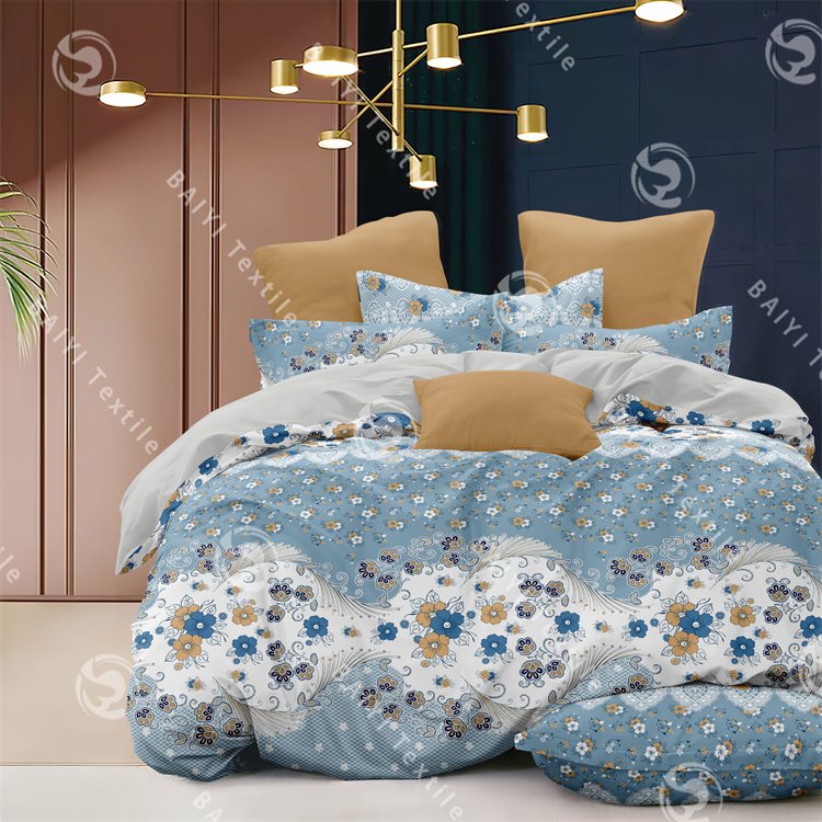 Factory ODM&OEM bedding sets polyester soft as cotton customize ensemble draps de lit salable luxury designs bed sheet set