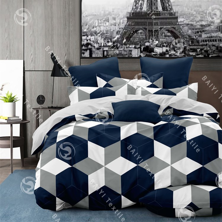 Factory ODM&OEM bedding sets polyester soft as cotton customize ensemble draps de lit salable luxury designs bed sheet set