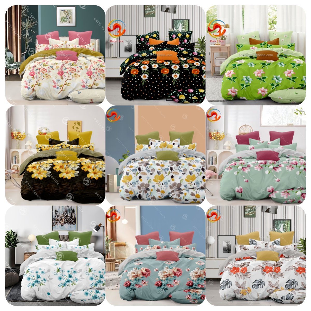 Factory ODM&OEM bedding sets polyester soft as cotton customize ensemble draps de lit salable luxury designs bed sheet set