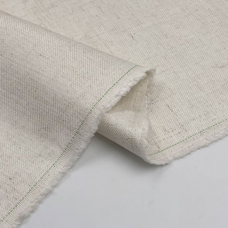 Stocklot soft stretch organic linen fabric roll natural washed linen rayon spandex blend fabric for dress clothes