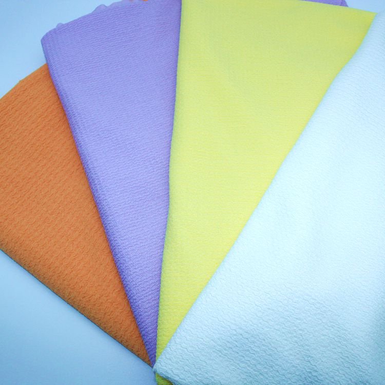 Color Custom Polyester Warp Knitted Dyed 180gsm Breathable Polyester Spandex Fabrics for Sleepwear