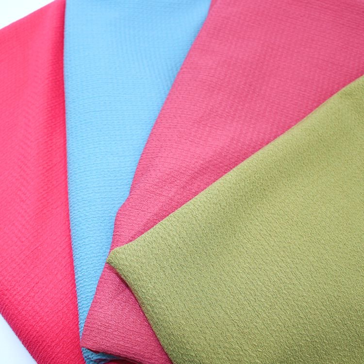 Color Custom Polyester Warp Knitted Dyed 180gsm Breathable Polyester Spandex Fabrics for Sleepwear