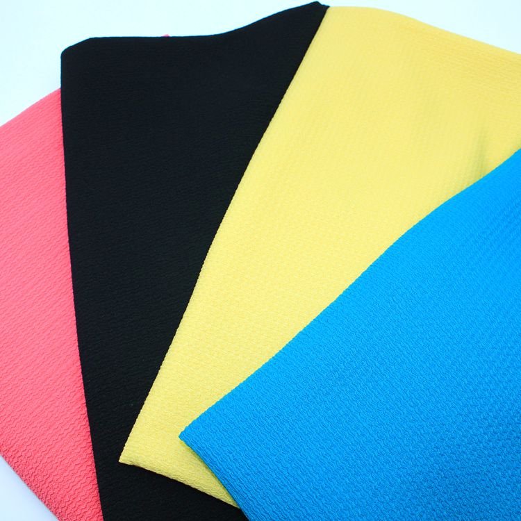 Color Custom Polyester Warp Knitted Dyed 180gsm Breathable Polyester Spandex Fabrics for Sleepwear