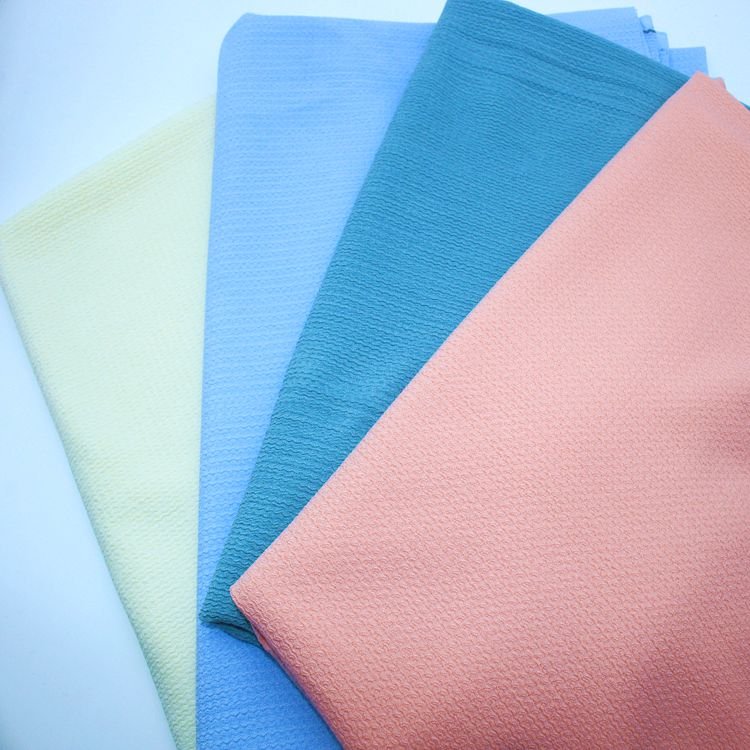 Color Custom Polyester Warp Knitted Dyed 180gsm Breathable Polyester Spandex Fabrics for Sleepwear