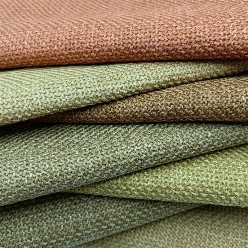 38 Colours In Stock Coarse Hemp Soft Touch Sofa Fabric For Sofa and Curtain Home Decoration Upholstery