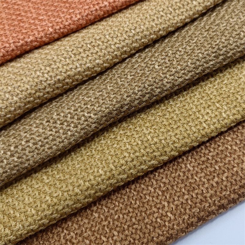 38 Colours In Stock Coarse Hemp Soft Touch Sofa Fabric For Sofa and Curtain Home Decoration Upholstery