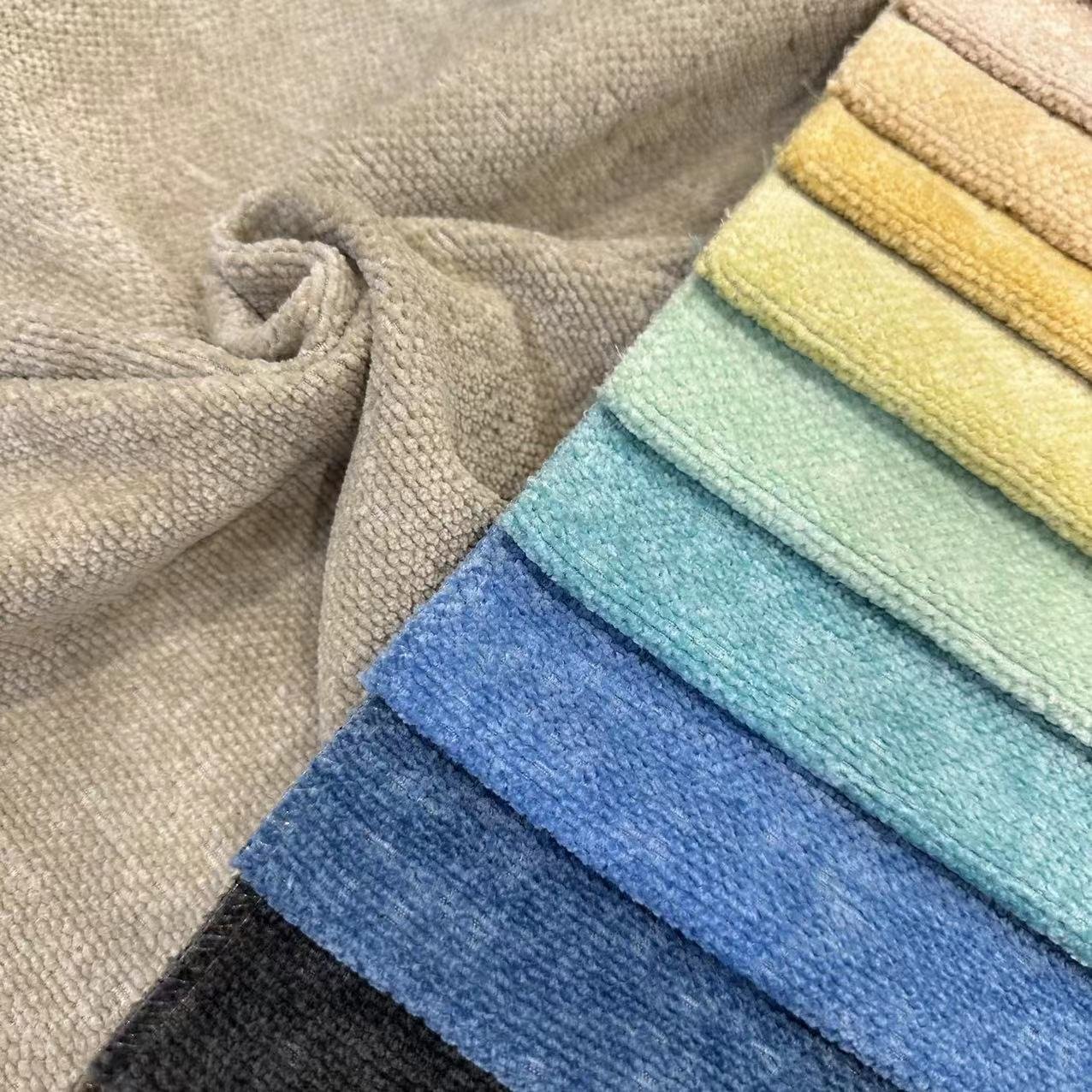 22006- polyester home textile sofa fabric for plain Comfortable Warm Upholstery Pillow linen curtain fabrics For Home