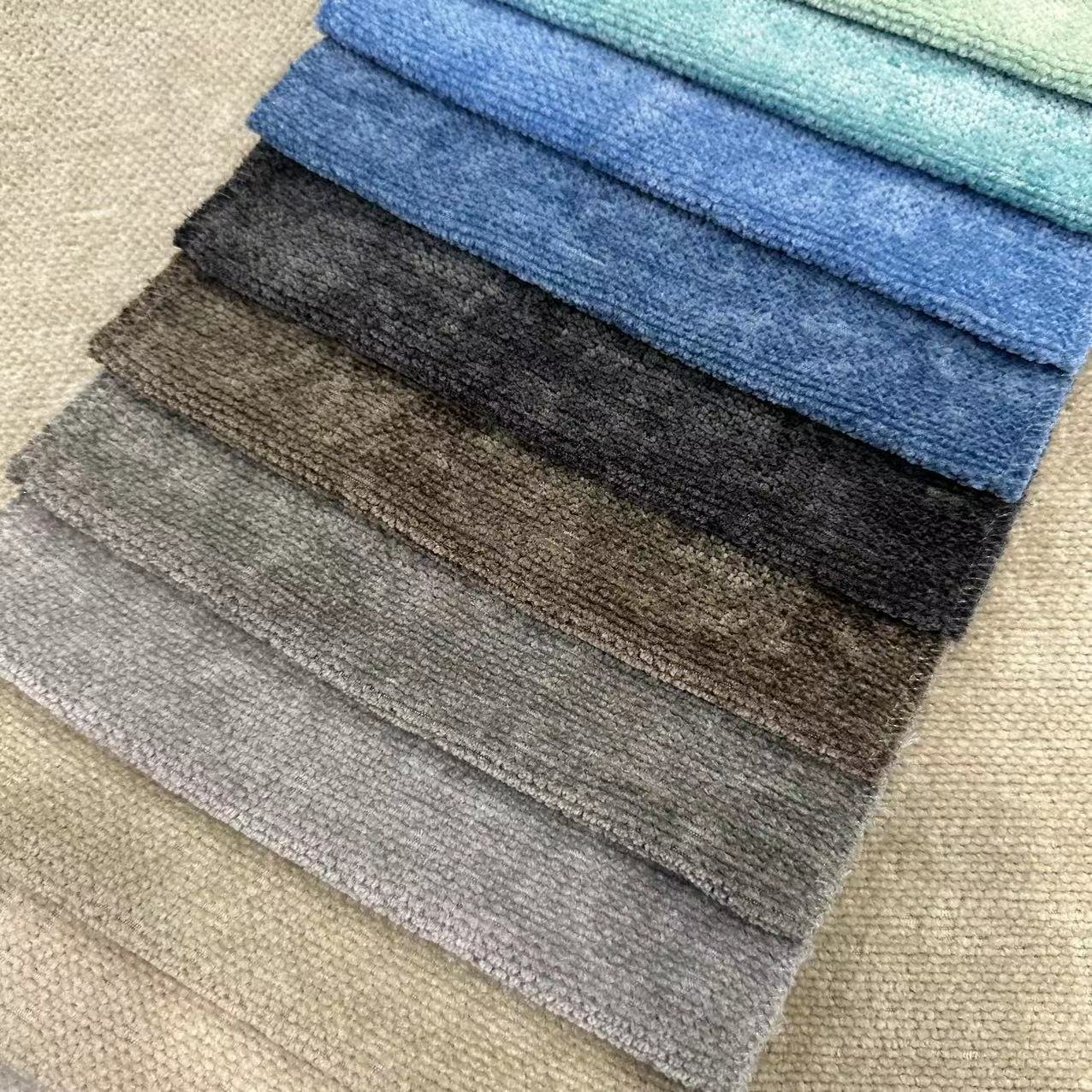 22006- polyester home textile sofa fabric for plain Comfortable Warm Upholstery Pillow linen curtain fabrics For Home