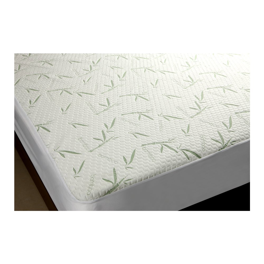 Popular and hot sale Waterproof and easy care bamboo mattress protector with smooth antibacterial material for bedding and hotel