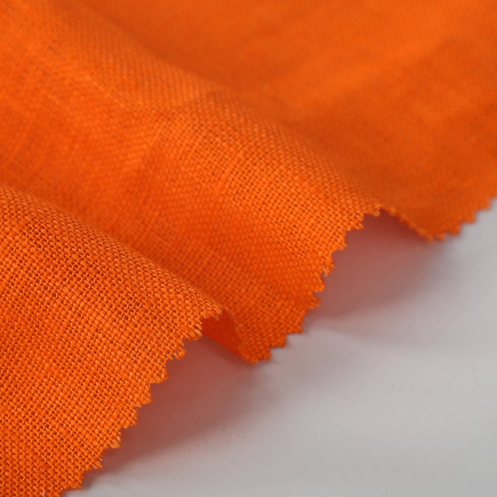 NEW YEAR POPULAR SELLING GOOD SUPPORT TO CUSTOMIZED COLORS QUALITY 100%LINEN PLAIN DYED FABRIC