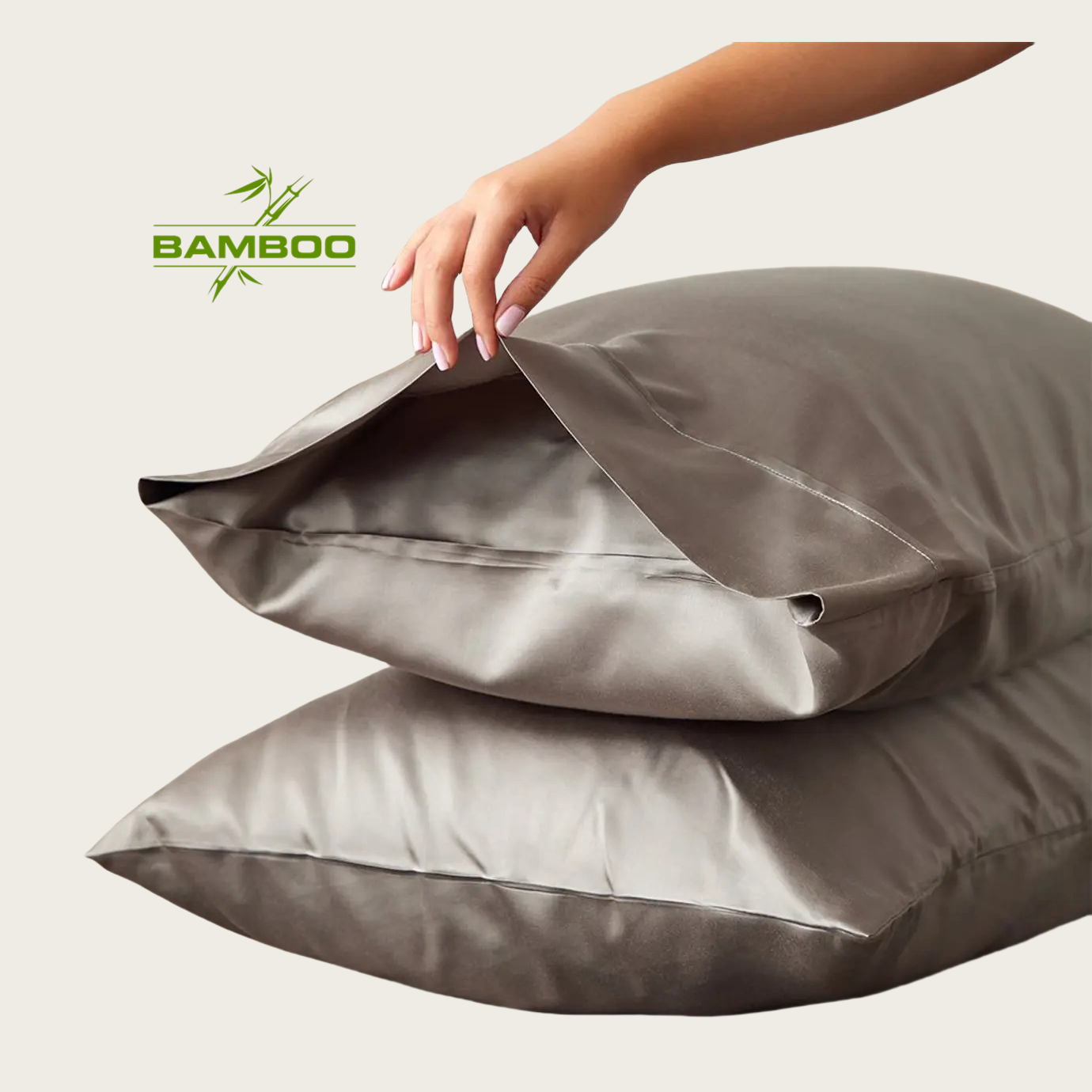 Good dyeing performance custom silk pillowcase cooling bamboo fiber pillow case for hair