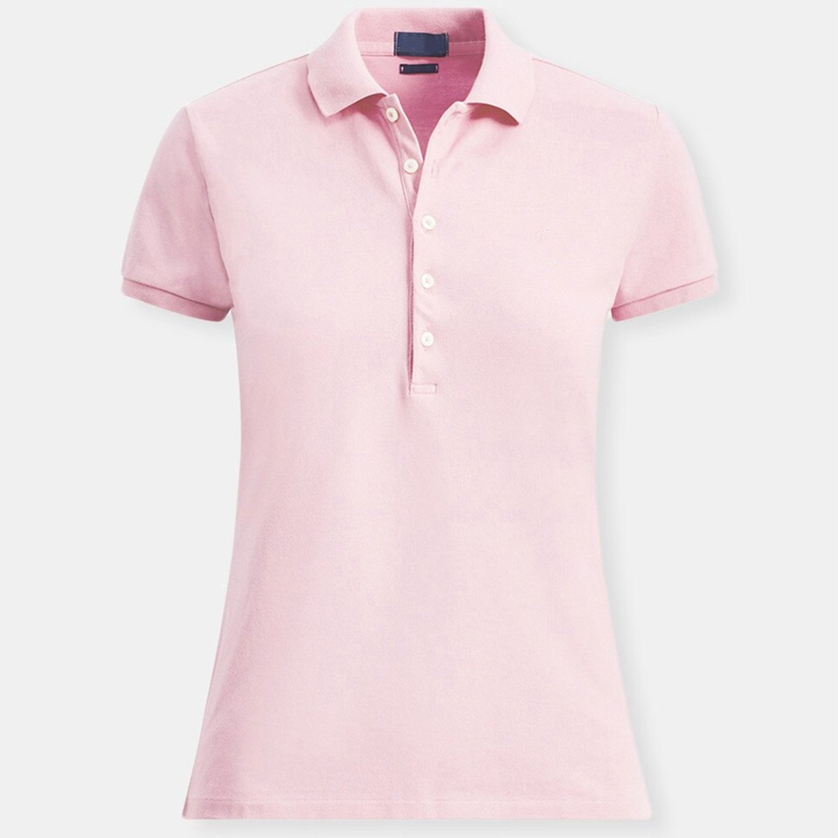 Wholesale Women's Slim Fit Polo Shirt Custom Logo Casual Solid & Print Jersey Polyester Spandex Short Sleeve Knitted Fabric