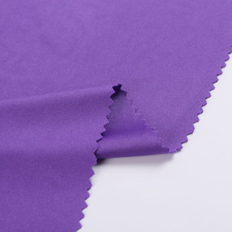 100% Polyester Plain Dyed Interlock Fabric 140gsm for Clothing