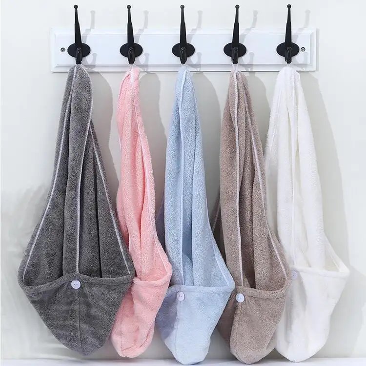 Custom Logo Hair Salon Towels Wholesale Bulk Quick Drying Microfiber Hair Towel Wrap For Women Hair Salon