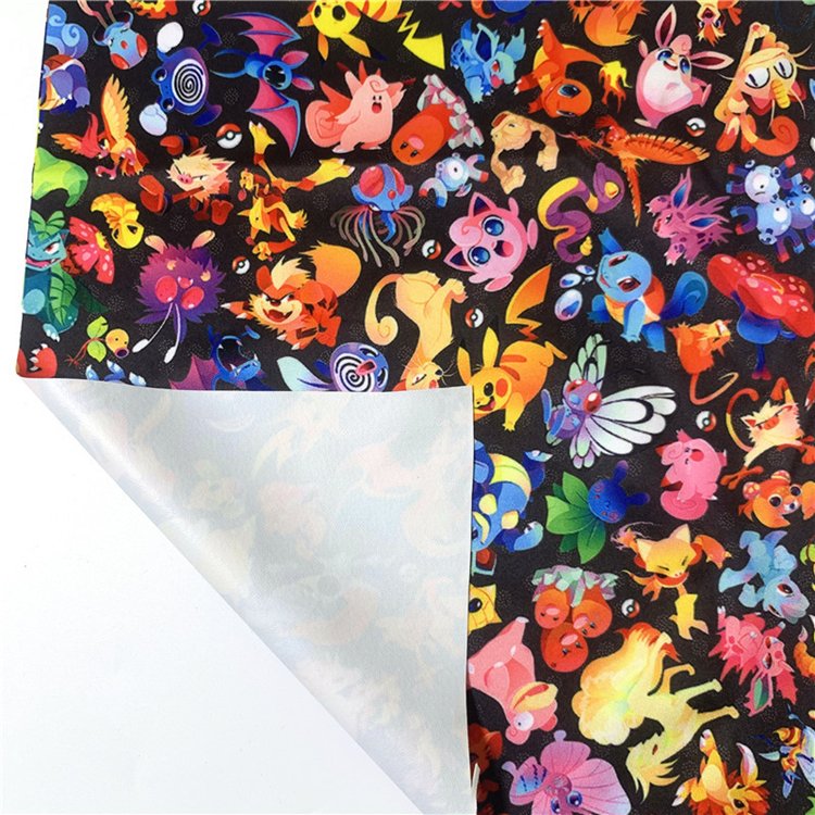 Customized Digital Printing 100% Polyester Pul Waterproof Fabric