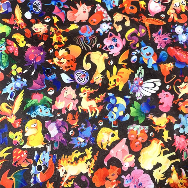 Customized Digital Printing 100% Polyester Pul Waterproof Fabric