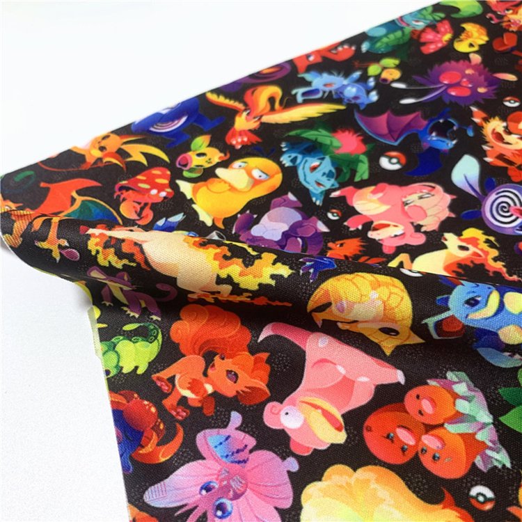 Customized Digital Printing 100% Polyester Pul Waterproof Fabric