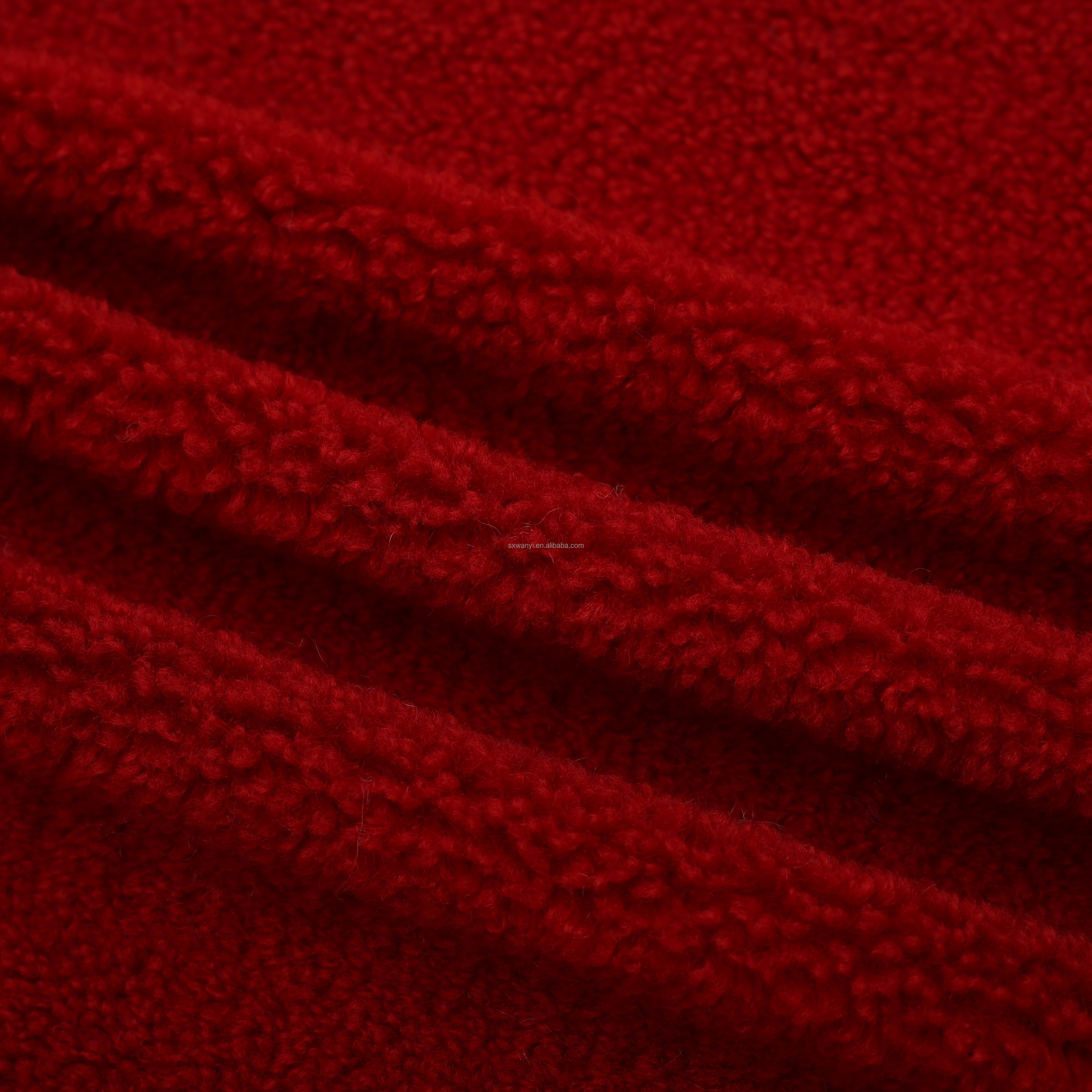 Hot Selling 100% Polyester Recycled Woven Knitted Fabric Wool Tweed Plaid Manufacturer Winter Stock Velvet Fleece Fabric