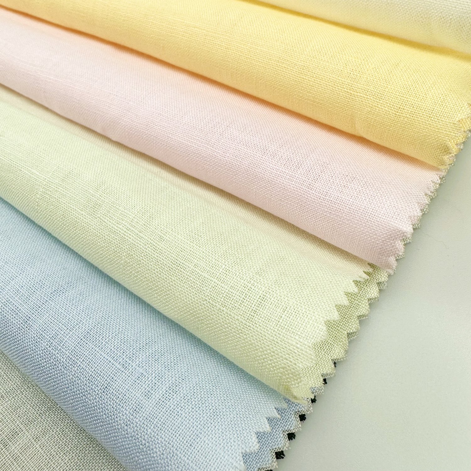 100% Linen Fabric for Men's Shirt Eco Friendly Lightweight Solid Dyed Pure White Woven Plain Fabric 100pure Linen Shirt Dress