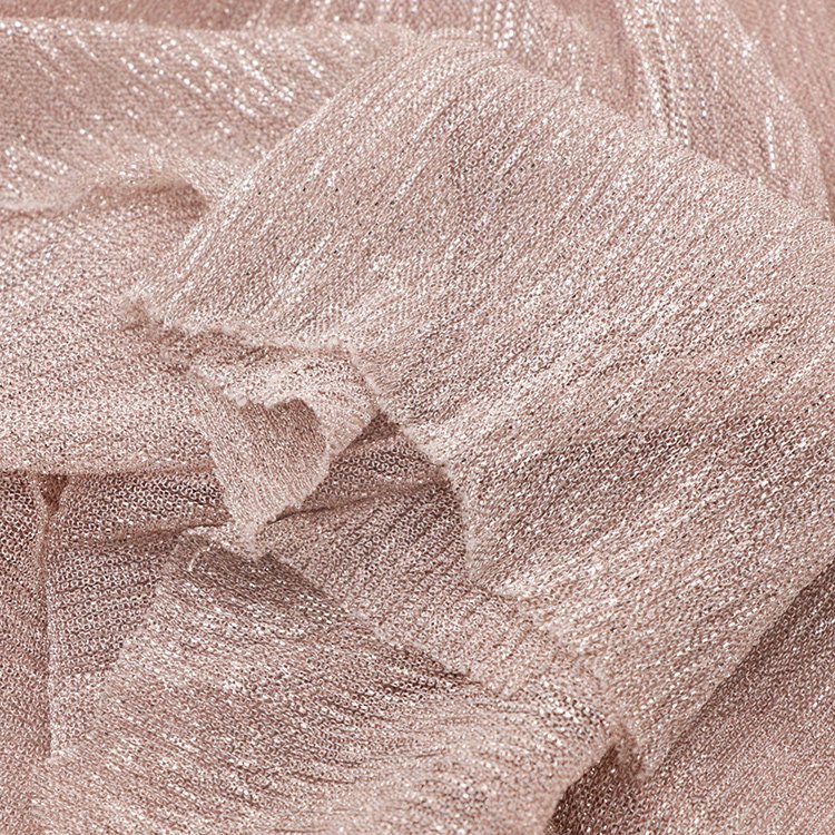 OEM custom 100% polyester 50-60gsm light weight knitted yarn dyed multi-color fabric for women clothing