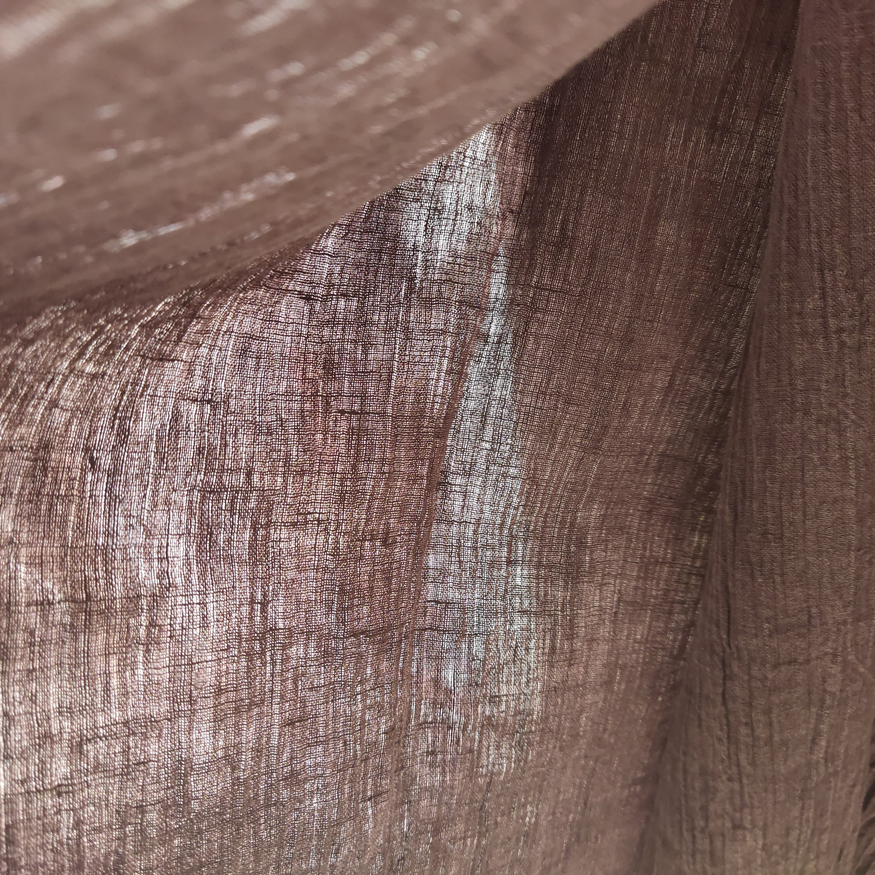 Fashionable Sand washed Wrinkled Gauze Crepe Natural Pure Linen fabric in stock lot for clothing garment Medieval dress blauze