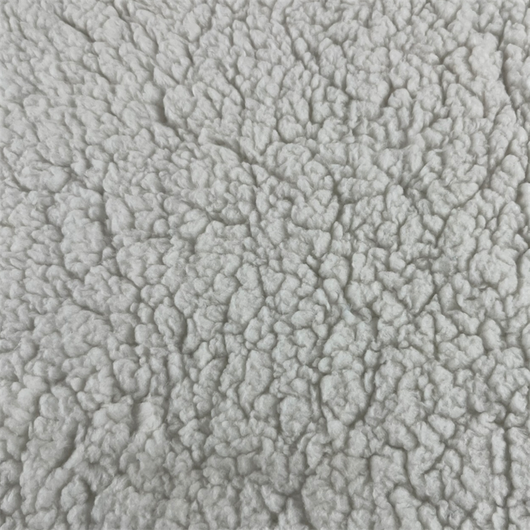 Factory soft polyester sherpa fleece blanket fabric for sale