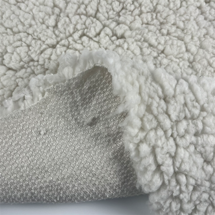 Factory soft polyester sherpa fleece blanket fabric for sale