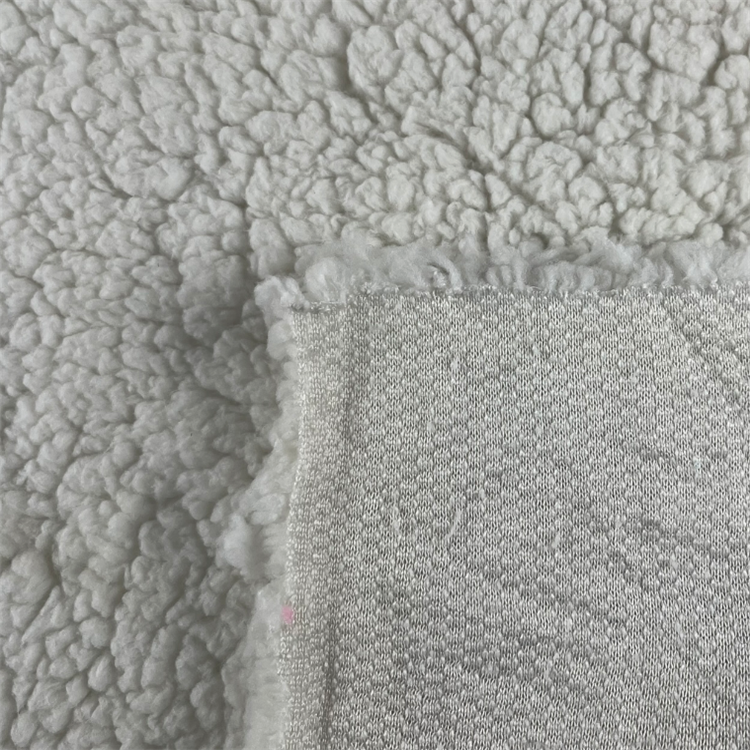 Factory soft polyester sherpa fleece blanket fabric for sale