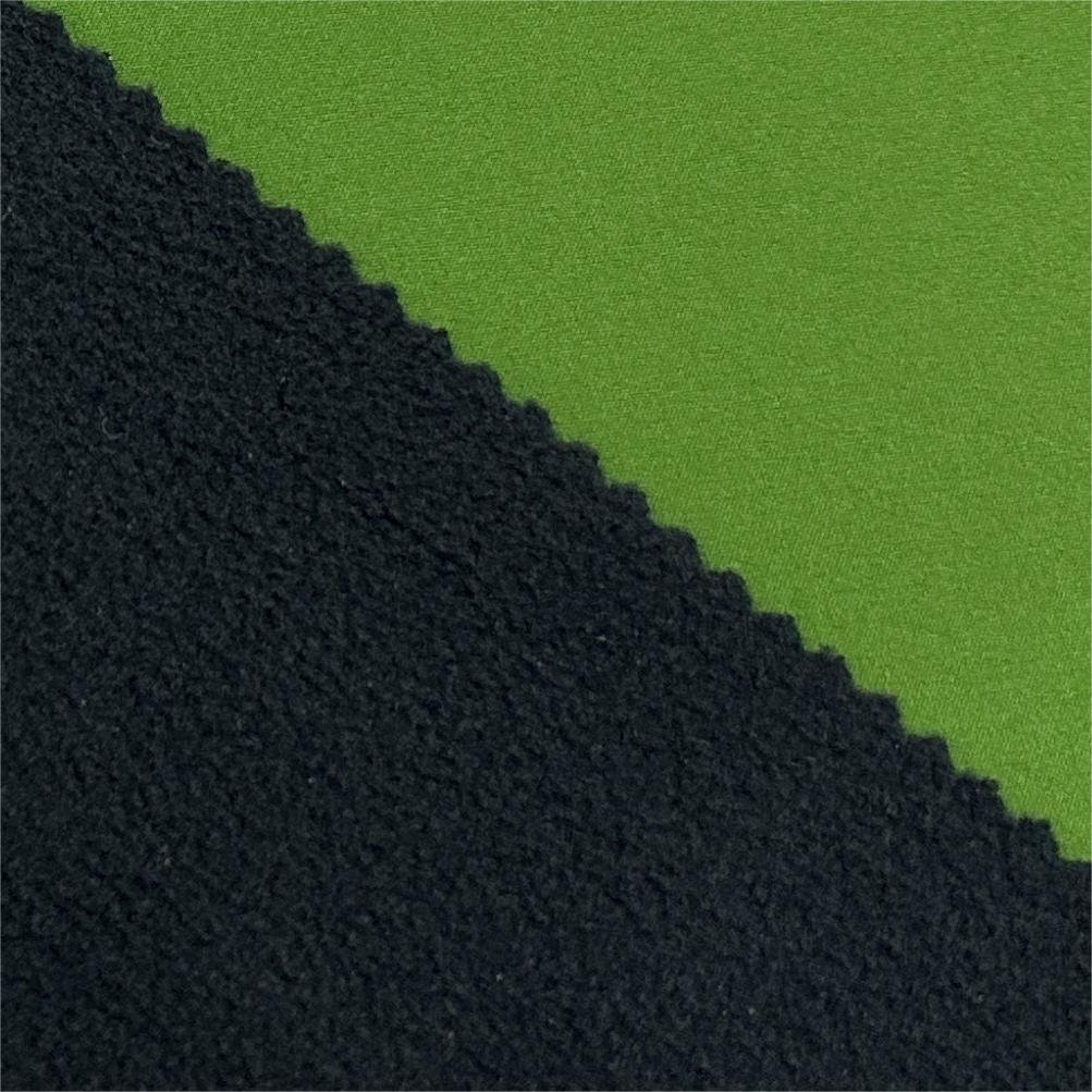 Softshell Fabric Four Way Stretch with Colorful Fleece Fabric Hooded Polar Fleece Jacket Kain Polyester Puffer Jacket