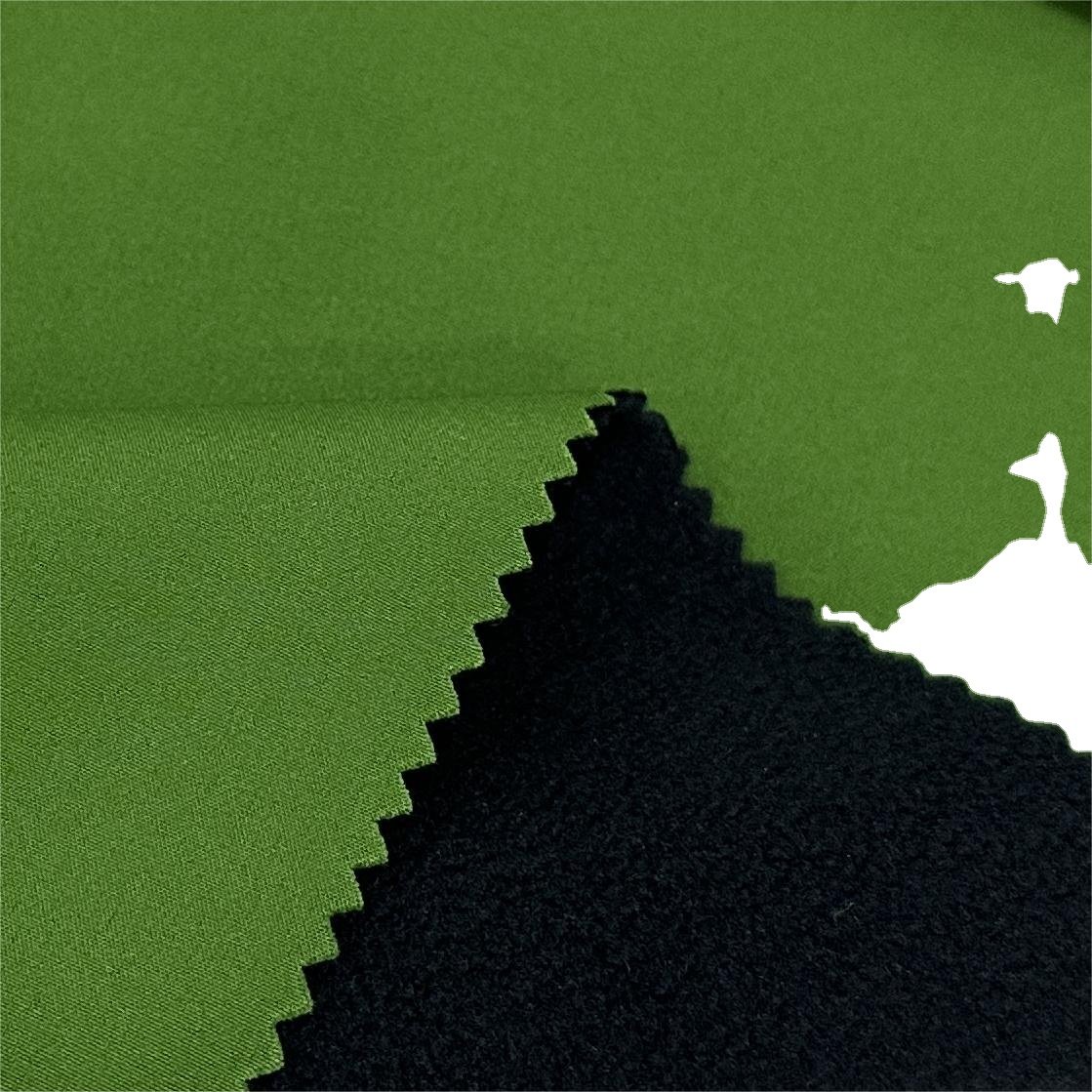 Softshell Fabric Four Way Stretch with Colorful Fleece Fabric Hooded Polar Fleece Jacket Kain Polyester Puffer Jacket