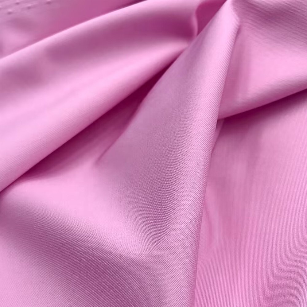 OEM ODM Ronghong Ecofriendly 50 Bamboo 35 Polyester 5 Spandex Twill 2 Way Stretch Fabric 115GSM Bamboo Polyester Fabric