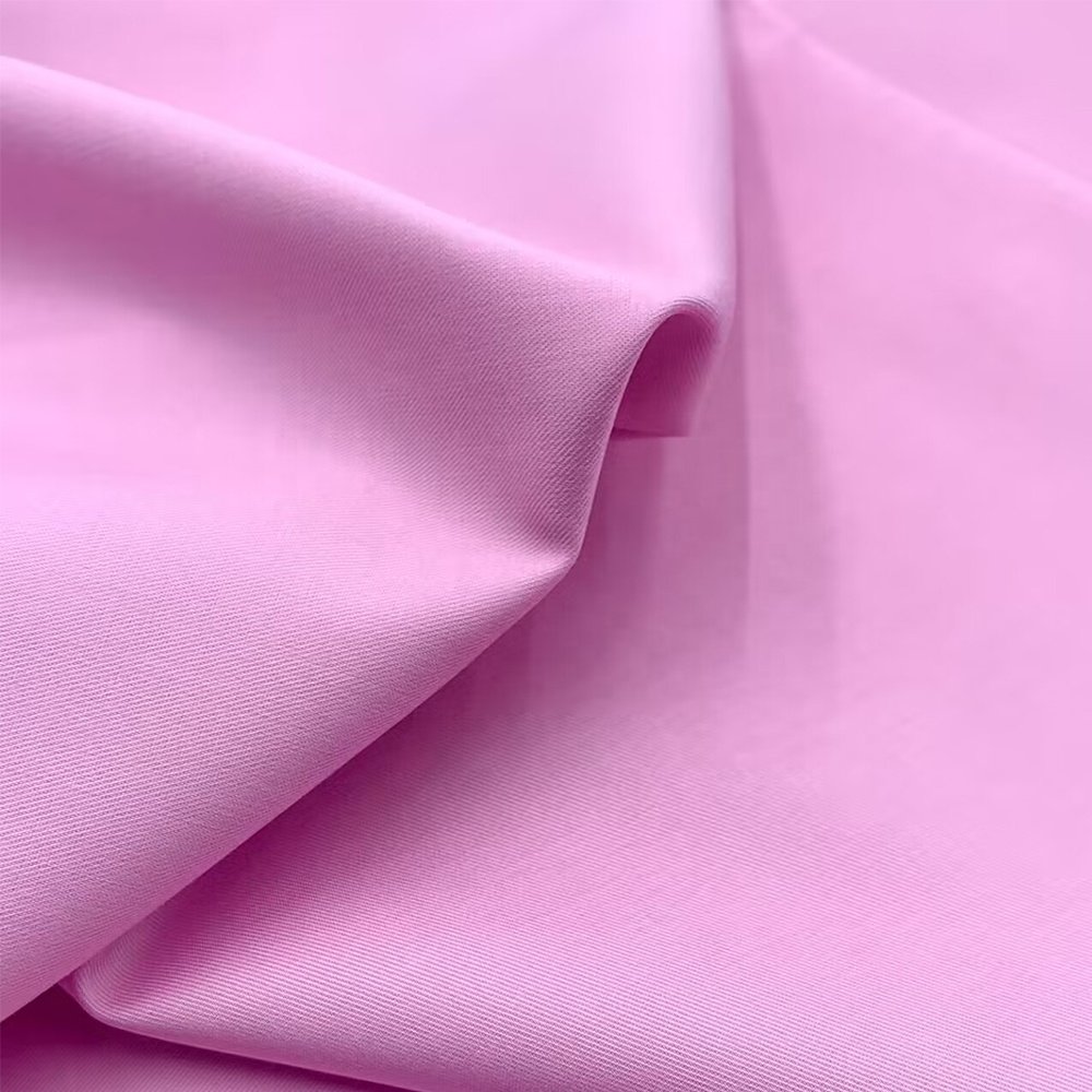 OEM ODM Ronghong Ecofriendly 50 Bamboo 35 Polyester 5 Spandex Twill 2 Way Stretch Fabric 115GSM Bamboo Polyester Fabric