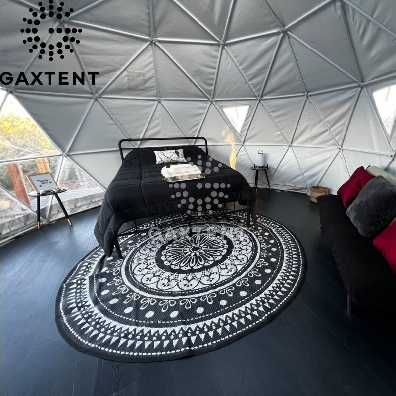 Transparent Geo Dome Tent Huge Size Fitch Coleman Portable Inflatable Resort Camping Waterproof Hotel Luxury