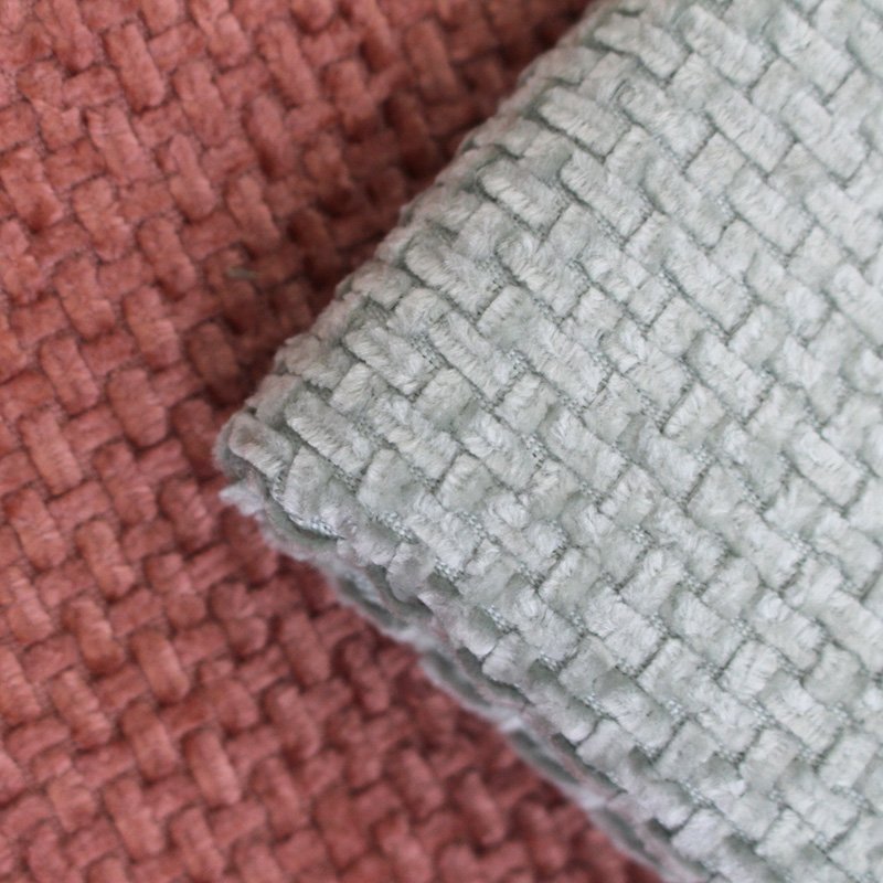 Custom Print Soft Imitation Linen Woven Polyester Upholstery Materials Fabric