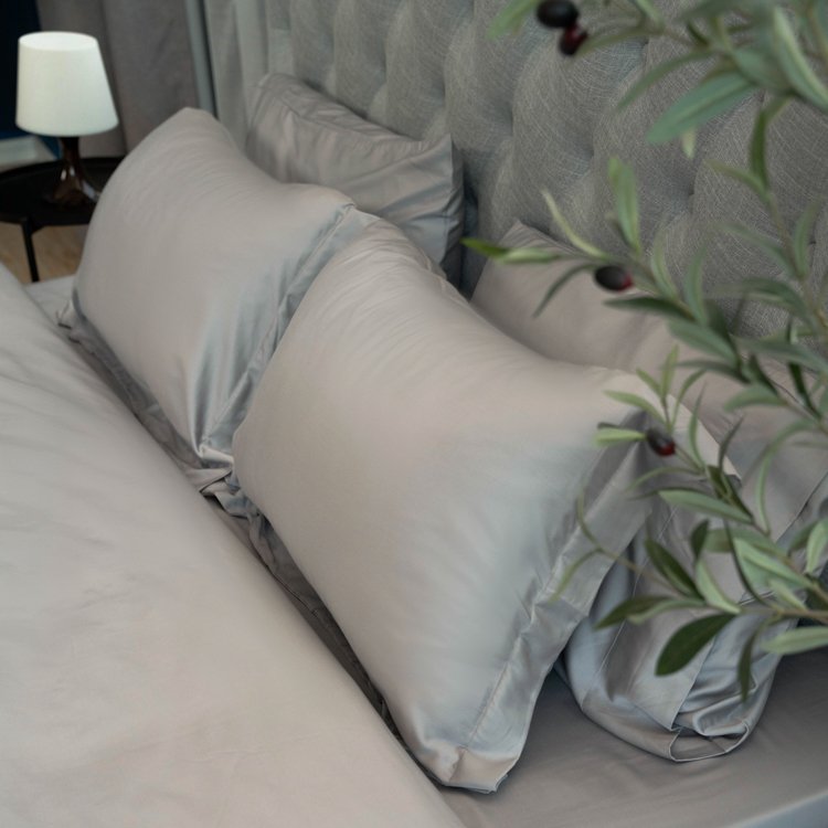 Easy Care Fabric Organic Grey Bamboo 4 Pieces Bedding Sets Bamboo Lyocell Bedding Set